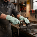 Premium Grain Leather Glove with Elasticated Wrist and Cut Resistance for Enhanced Comfort and Protection