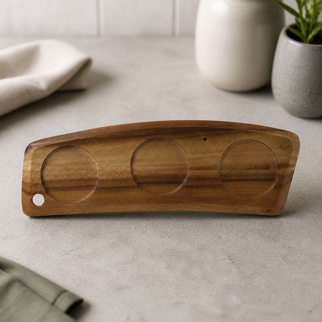 Commercial Wooden Deli Board 460x150mm Durable 4 Pack