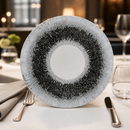 Commercial Coupe Plates 220mm Quartz Black 12 Pack