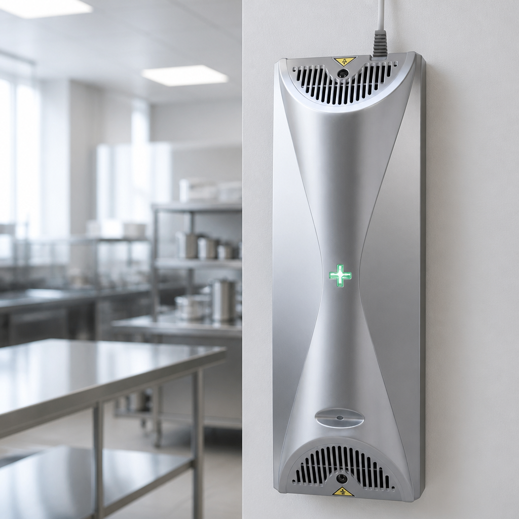 Commercial Air Steriliser for Food Areas with Titanium Finish