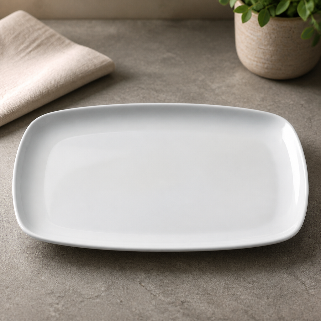 Medium Rectangular Platters 305mm - 6 Pack Commercial Serving