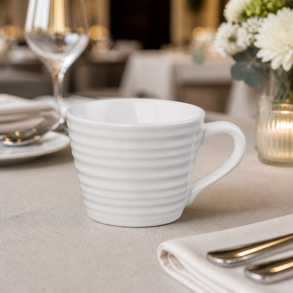Set of 6 Commercial Mugs 230ml for Cafés and Restaurants