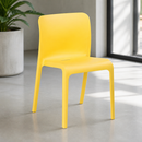 Commercial Canteen Seating Yellow Chair 480x500mm (2 Pack)