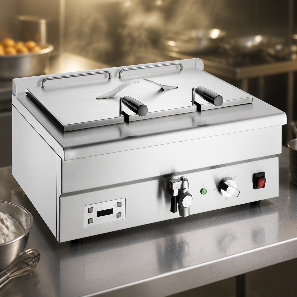 Commercial Doughnut Fryer with 14.5L capacity