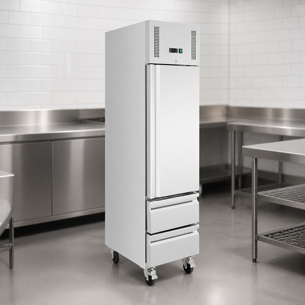 Commercial Slimline GN Cabinet Refrigerator 2°C to 8°C 250W