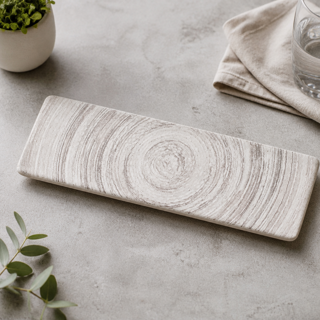 Commercial Oblong Plates 300 x 80mm Dishwasher Safe 6 Pack