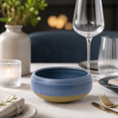 Commercial Ramen Bowls 454ml Blue Ceramic 12 Pack