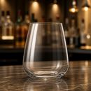 Commercial Stemless Wine Glasses 450ml 24 Pack Lead-Free Crystal