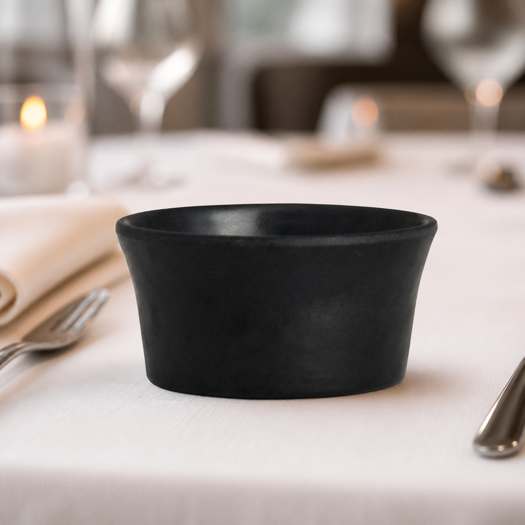 Commercial Black Melamine Round Ramekins 59mm 24 Pack