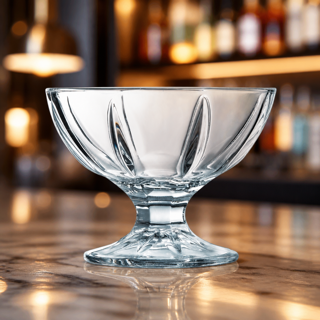 Pack of 24 commercial 200ml sundae glasses for desserts