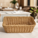 Commercial Rectangular Serving Basket 300x230mm Light Brown