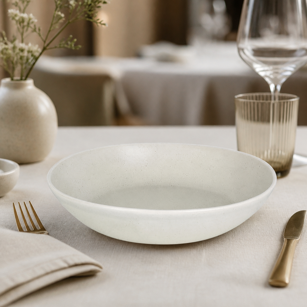 Commercial Chia Coupe Bowls Sand 265mm Porcelain 4 Pack