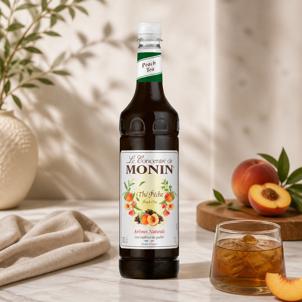 Commercial Peach Tea Concentrate 1L for beverages and cocktails