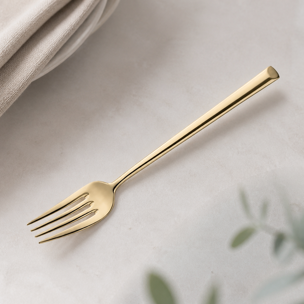 Commercial Gold Table Forks Set of 12 Elegant Dining Utensils
