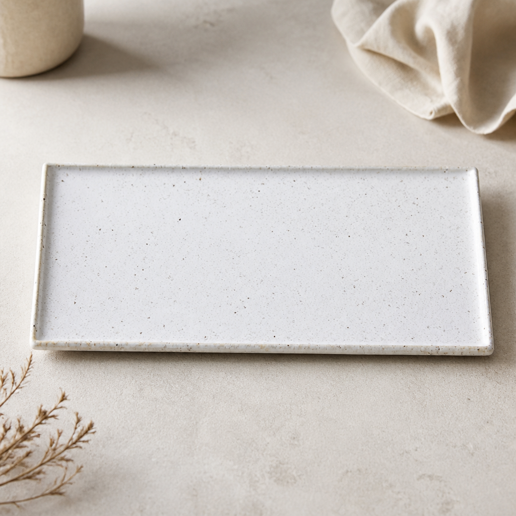 Commercial Rectangular Porcelain Trays 285mm 6 Pack