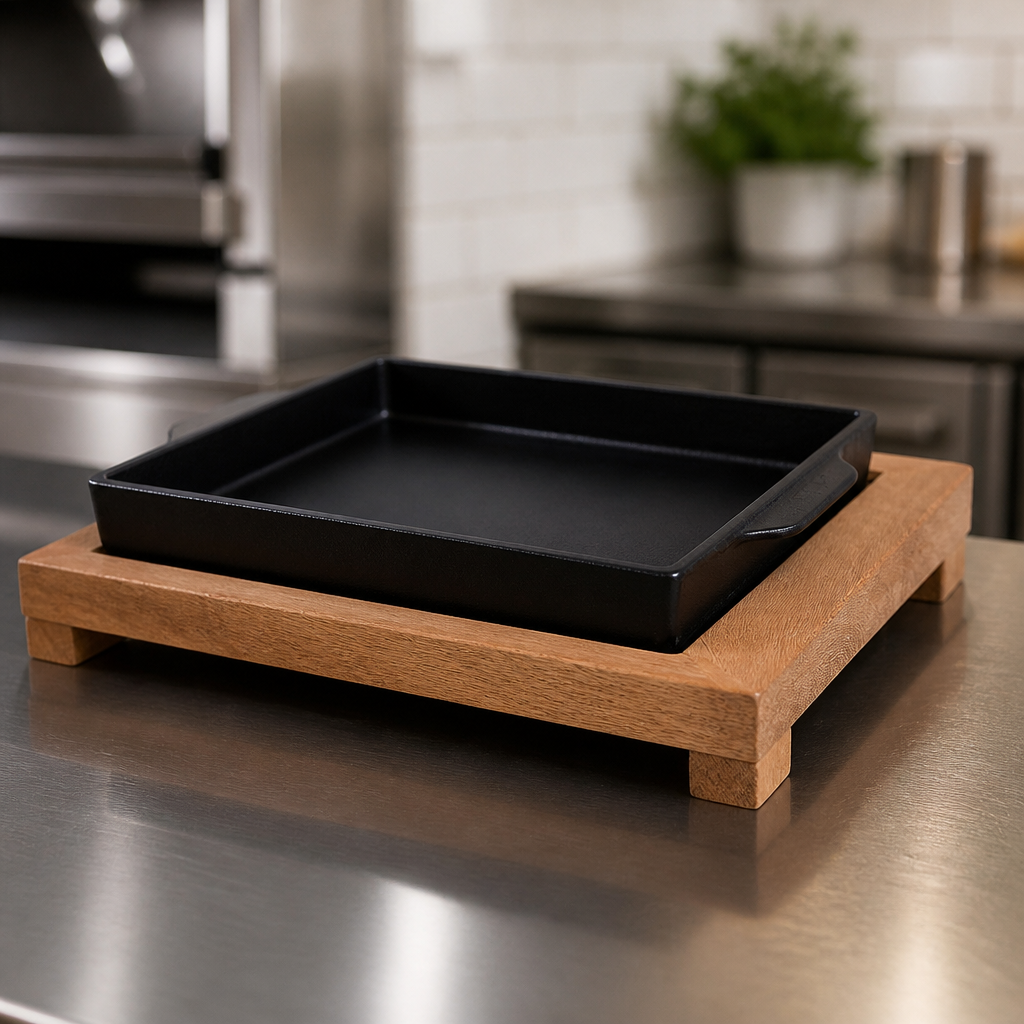 Wooden Trivet 270x270mm for Commercial Charcoal Ovens