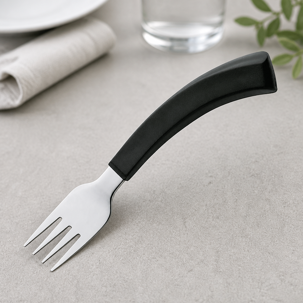 Right Handed Adapted Forks 12 Pack for Limited Mobility Use