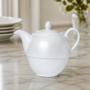 460ml Commercial Teapot Set of 6 - Elegant Bone China Design