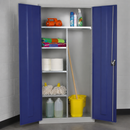 Commercial Lockable Janitorial Cupboard 1830mm with 3 Shelves