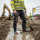 Premium Safety Wellington with Comfortable Toecap and Midsole, S5 SRC Slip Resistance, Available in Sizes 4-13
