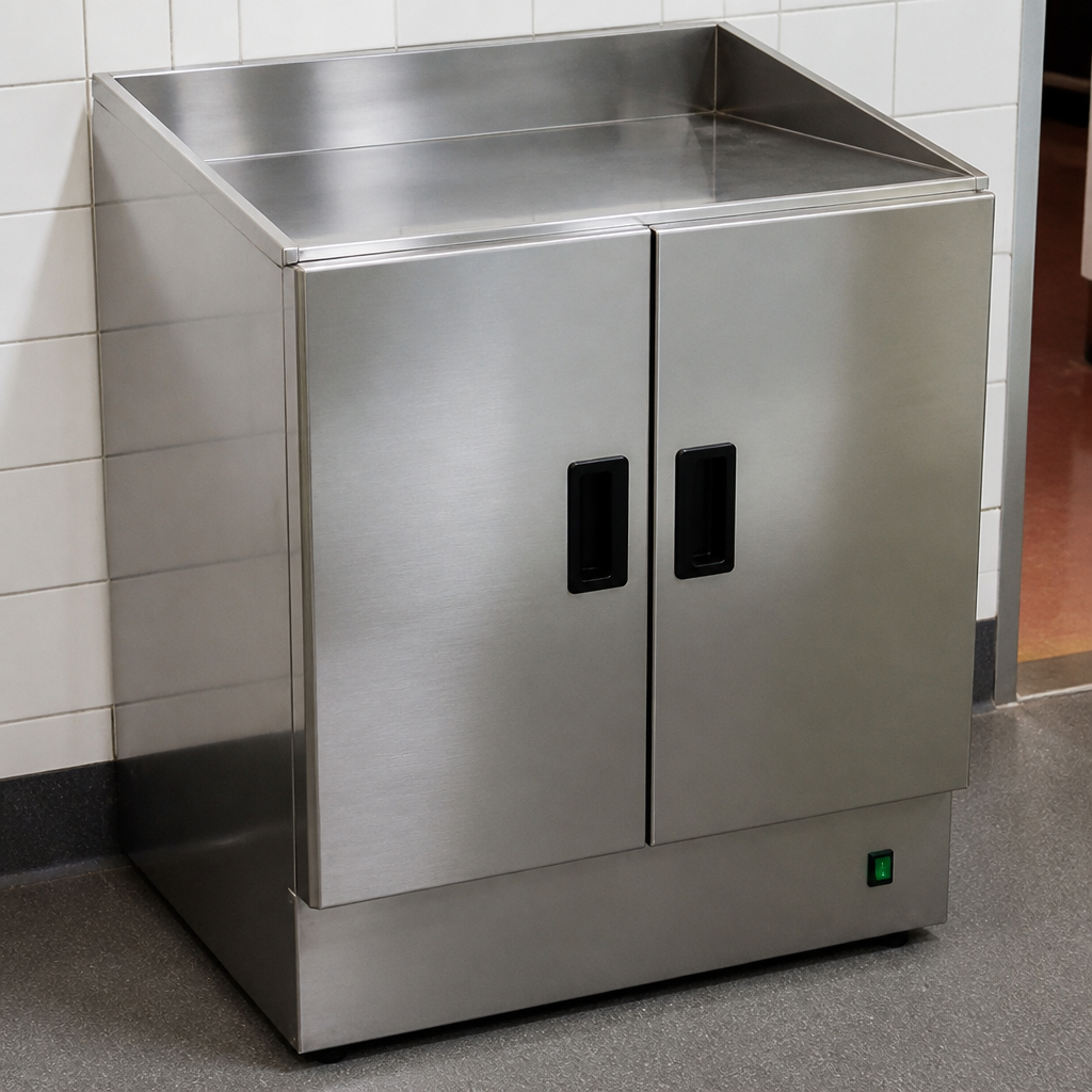 Commercial Open Top Hot Cupboard 600mm for food storage