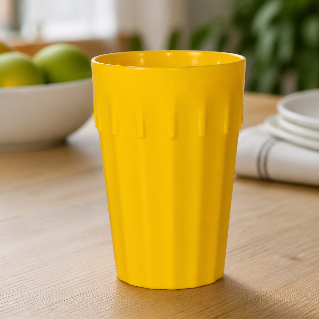 Commercial Polypropylene Tumblers 141.3ml Yellow 12 Pack