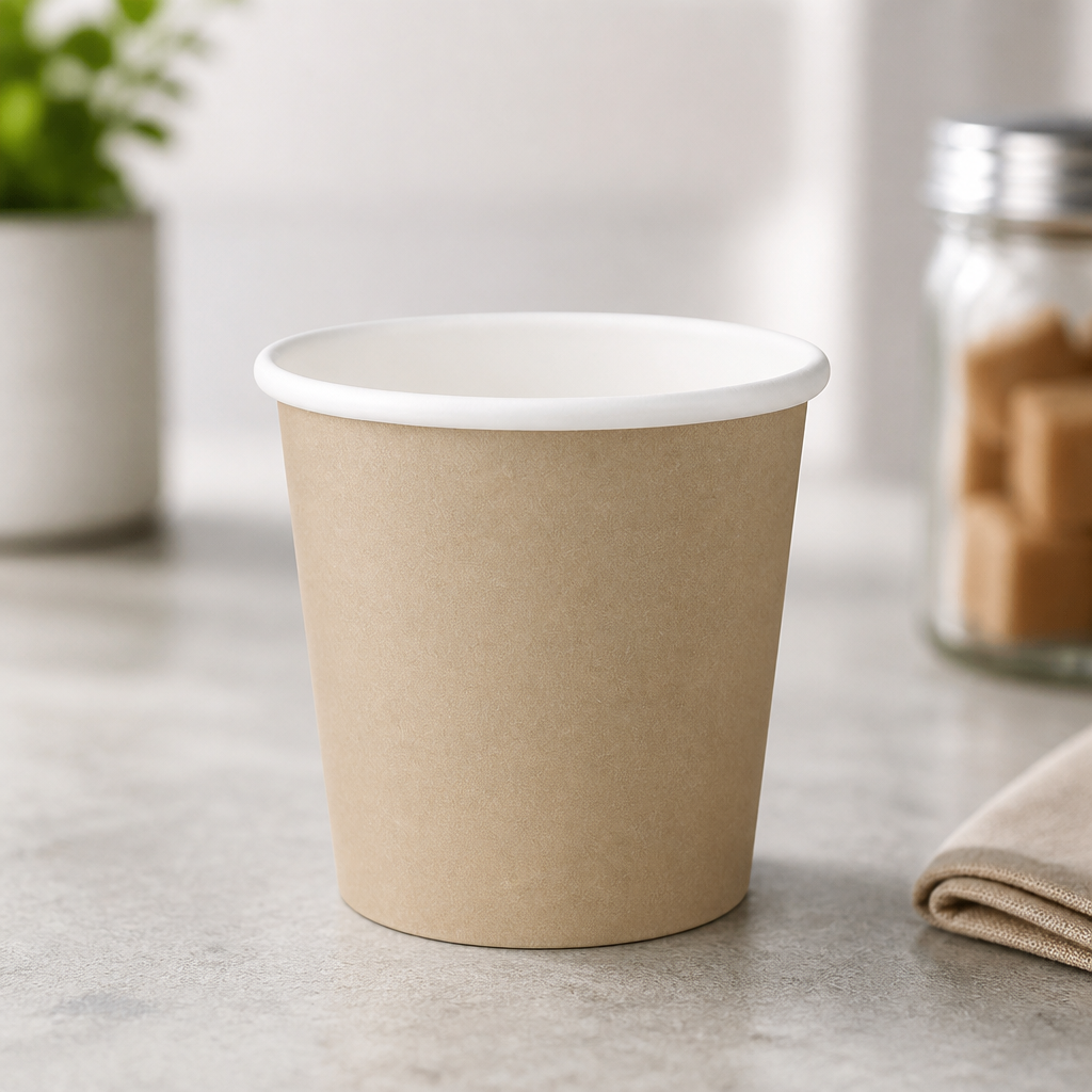 Compostable Espresso Cups 114ml 50 Pack Disposable Cups