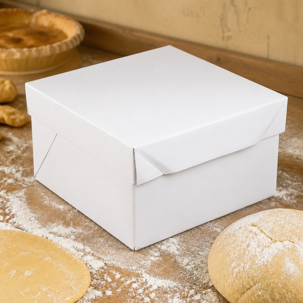 10-Inch disposable cardboard cake box for parties