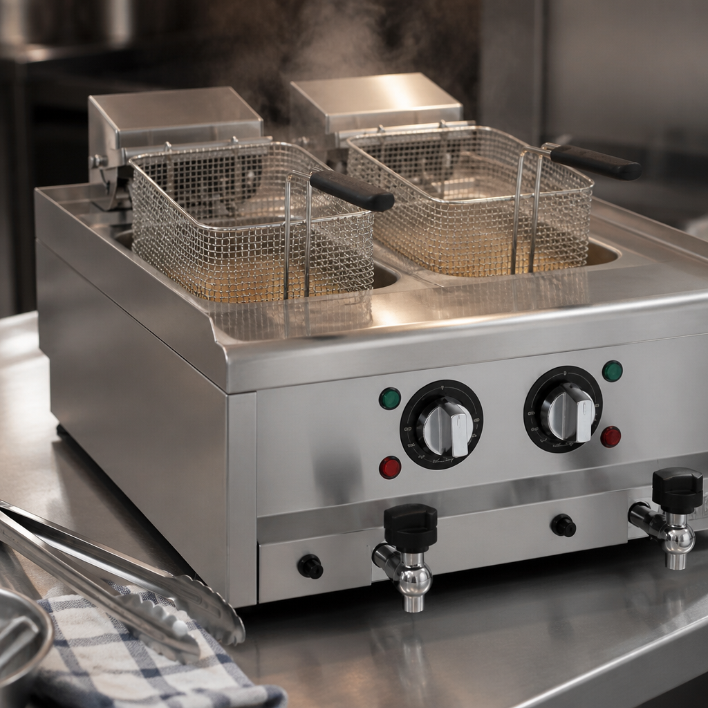 Commercial Countertop Electric Fryer 16Ltr 3kW Capacity