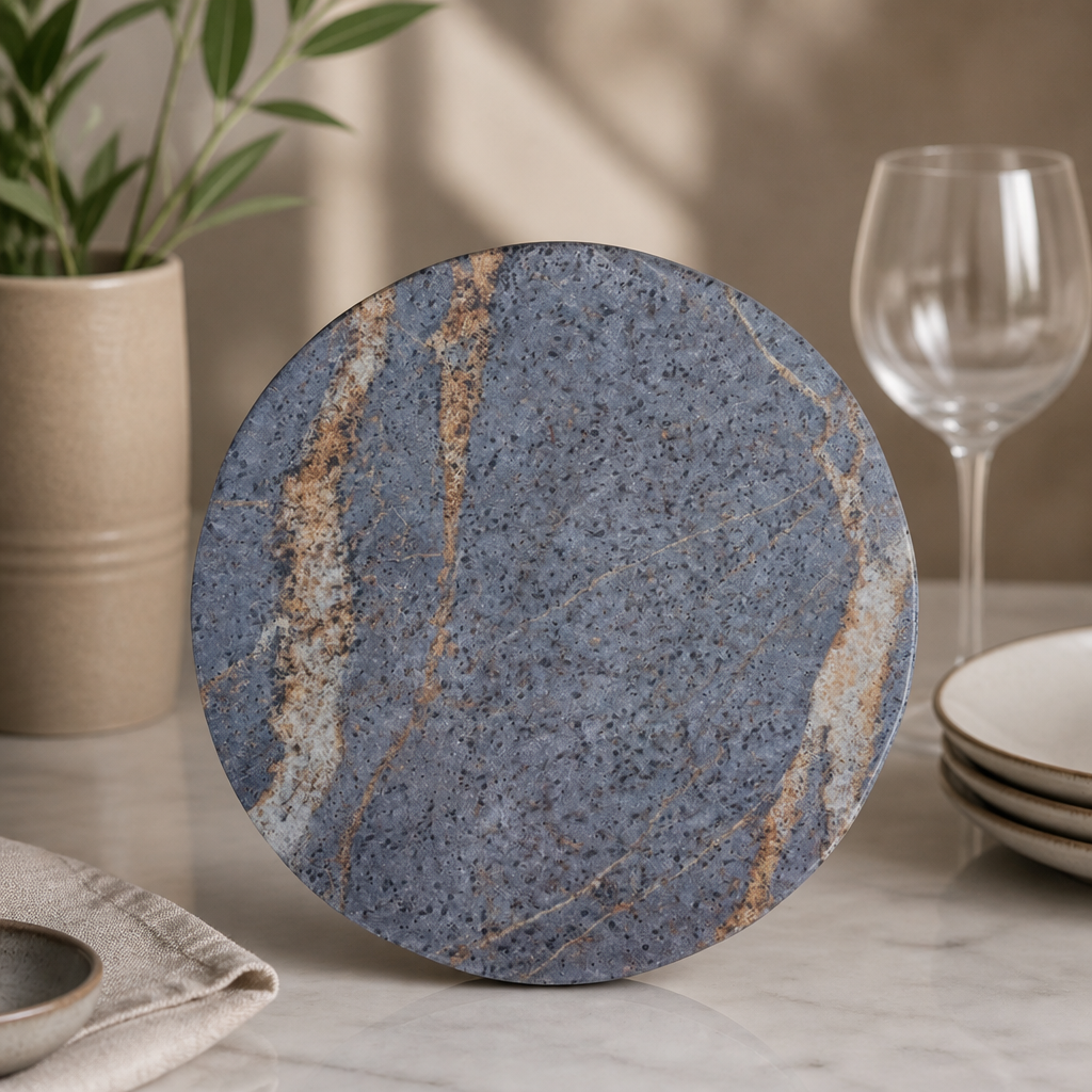 Commercial Melamine Round Platters 349mm Break Resistant 3 Pack