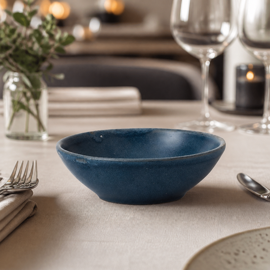 Commercial Shallow Bowls 130mm Blue 260ml 12 Pack