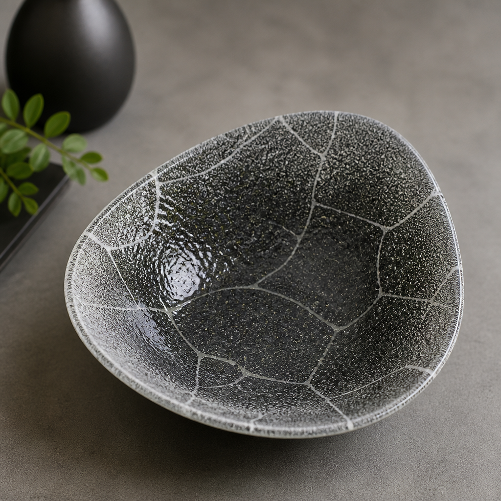 Commercial Kintsugi Triangle Bowls 185mm 0.37 Ltr Pack of 12