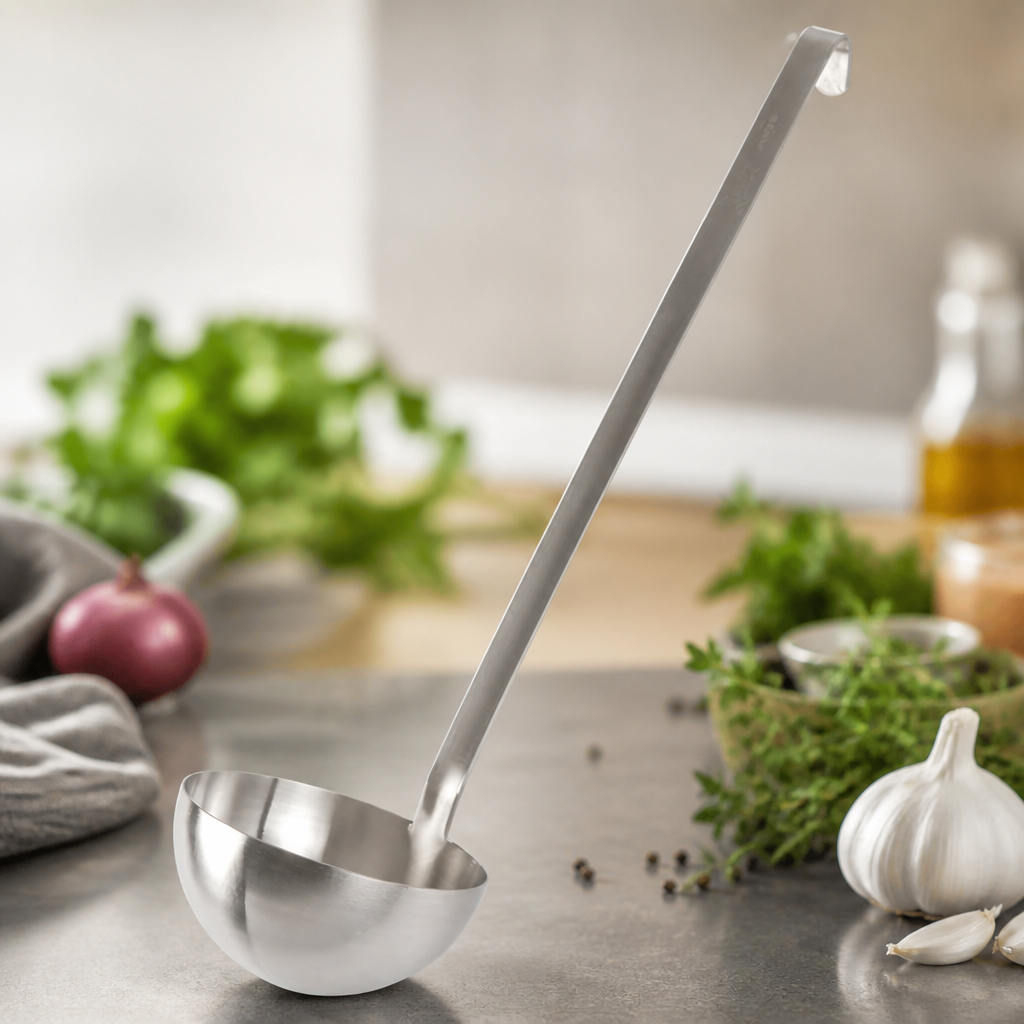 Commercial Stainless Steel Ladle 125ml Heavy Duty Kitchen Tool