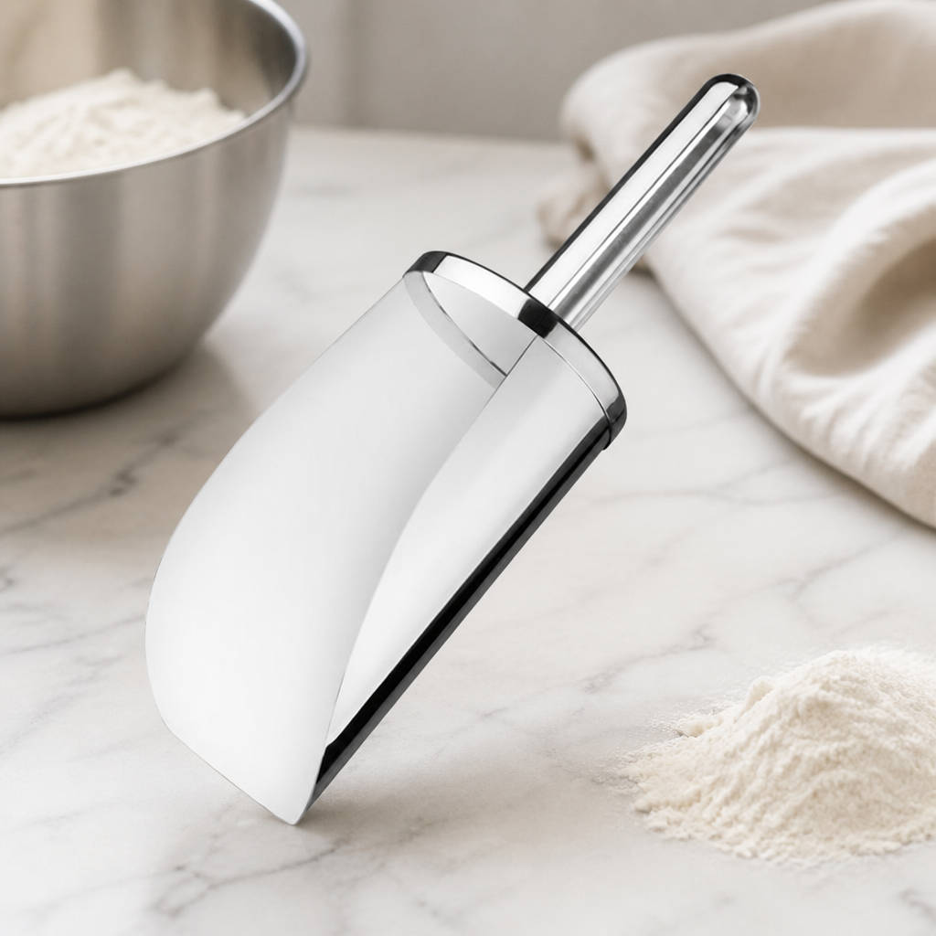 Commercial Stainless Steel Scoop 1950ml Heavy Duty Utensil