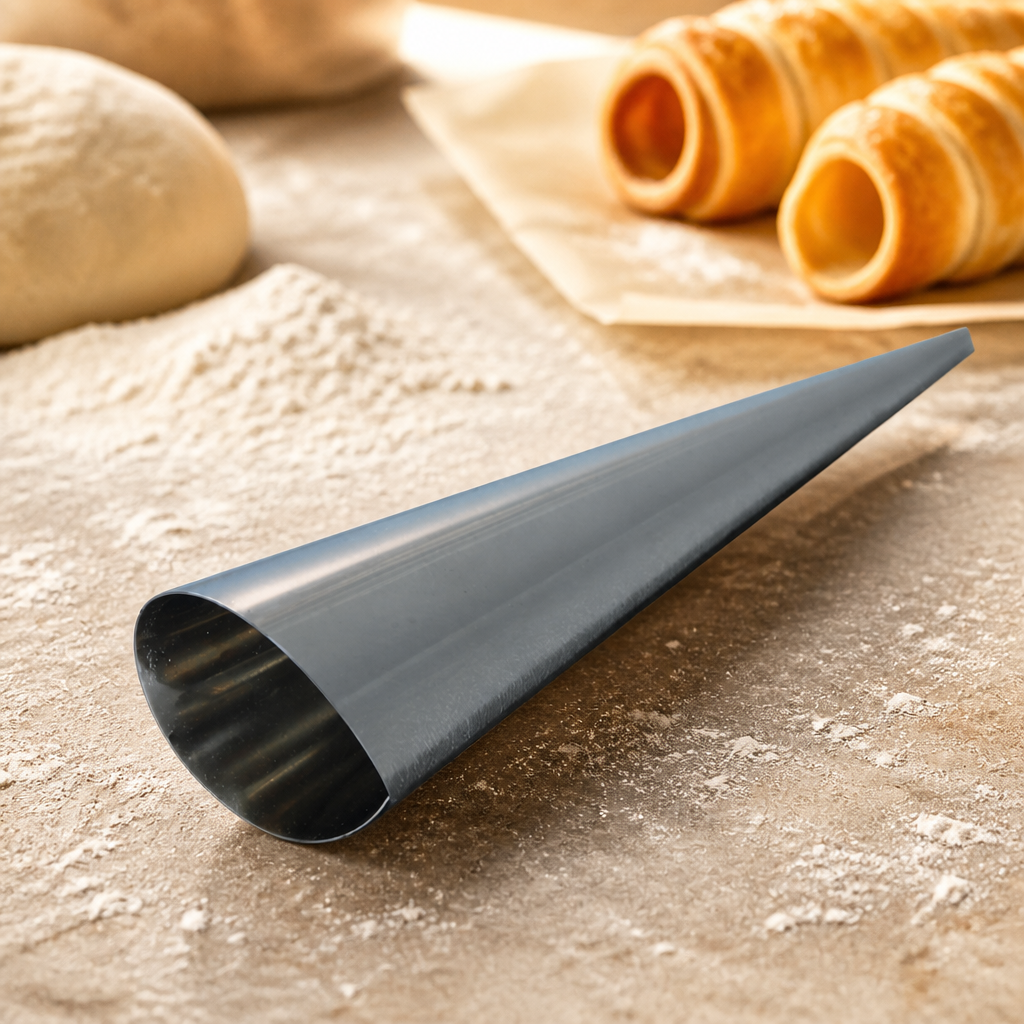 Commercial Stainless Steel Cream Horn Mould 120 x 30mm