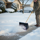 Premium Heavy Duty Snow Shovel with Wooden Handle and Durable Plastic Head for Efficient Snow Removal