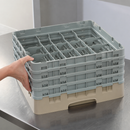Commercial Glass Rack 16 Compartments Max Height 257mm