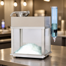 Commercial Snow Cone Machine with Cone Holder and Easy Cleanup