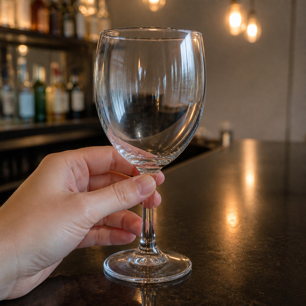 200ml clear glass commercial wine goblets - 48 pack