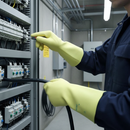 Premium Electricians Gloves Class 0 - 1000V AC Voltage Protection with Chemical Resistance