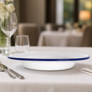 Commercial Enamel Soup Plates 245mm - 6 Pack, 490ml Capacity
