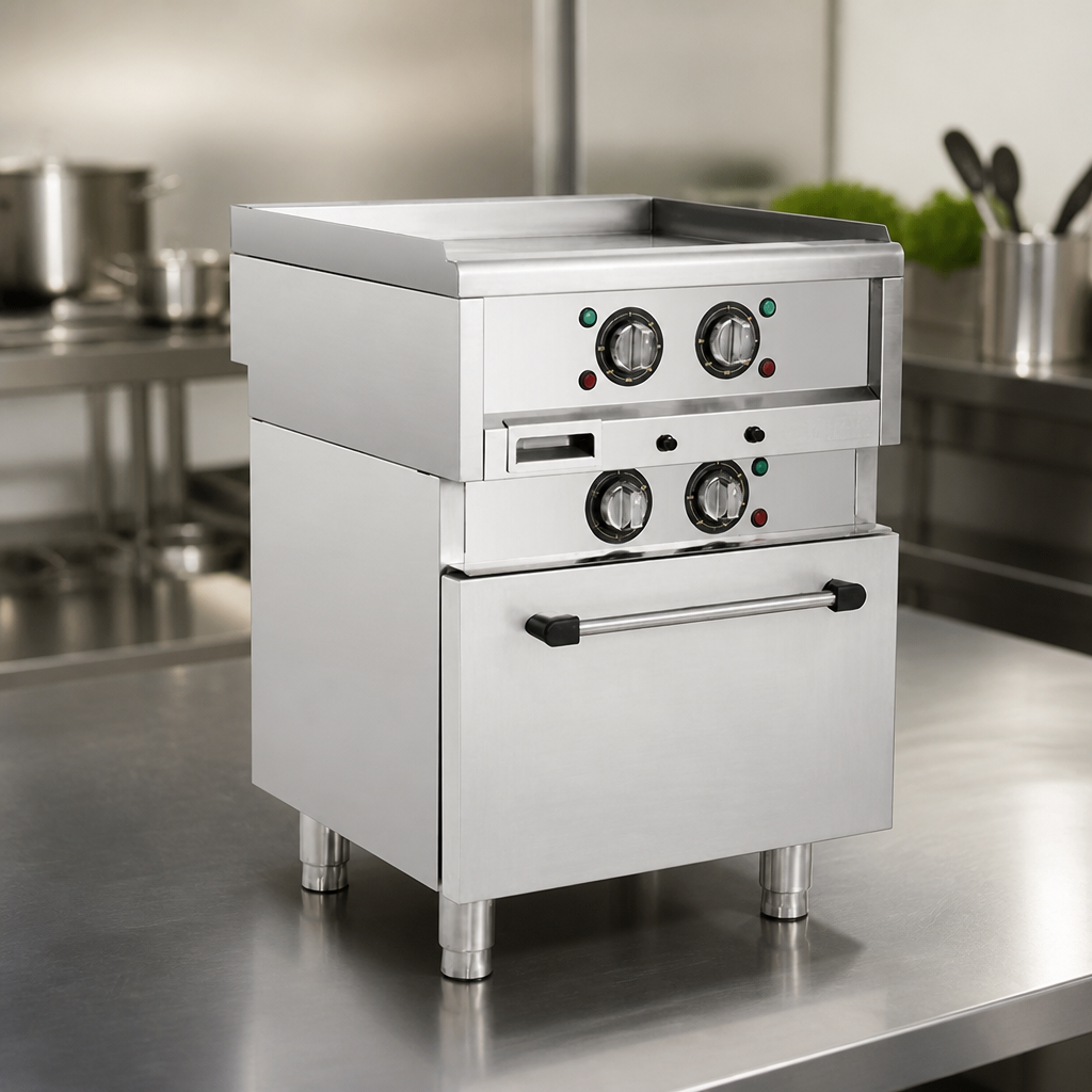 Freestanding Electric Griddle with Convection Oven 600mm