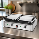 Commercial Double Contact Grill 210x226mm Cooking Area
