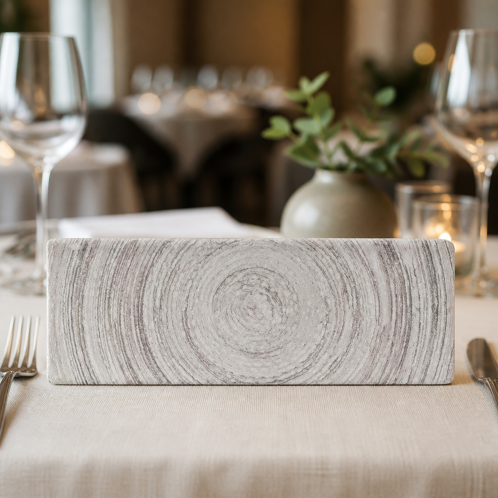 Commercial Oblong Plates 250 x 90mm - 6 Pack Durable Ceramic