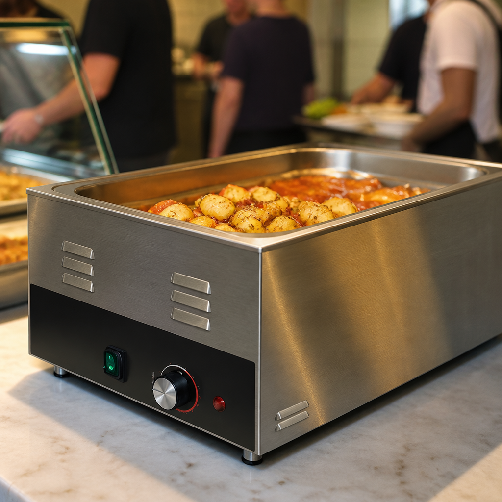 Commercial Countertop Heated Well Bains Marie 1/1 GN Pan Capacity