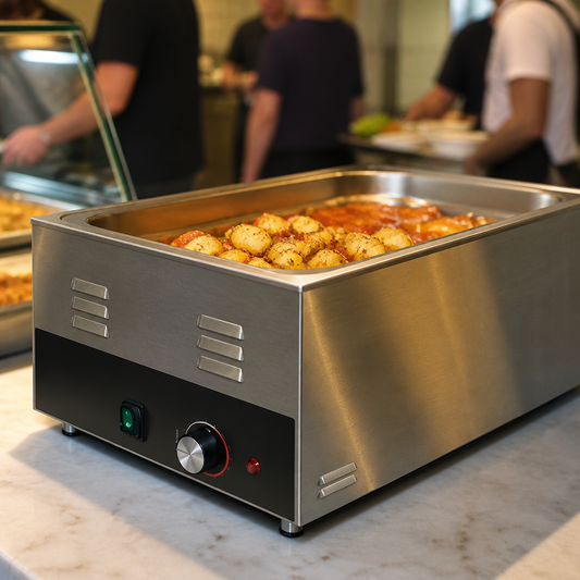 Commercial Countertop Heated Well Bains Marie 1/1 GN Pan Capacity