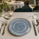 Commercial Coupe Plates 165mm Slate Blue - 12 Pack
