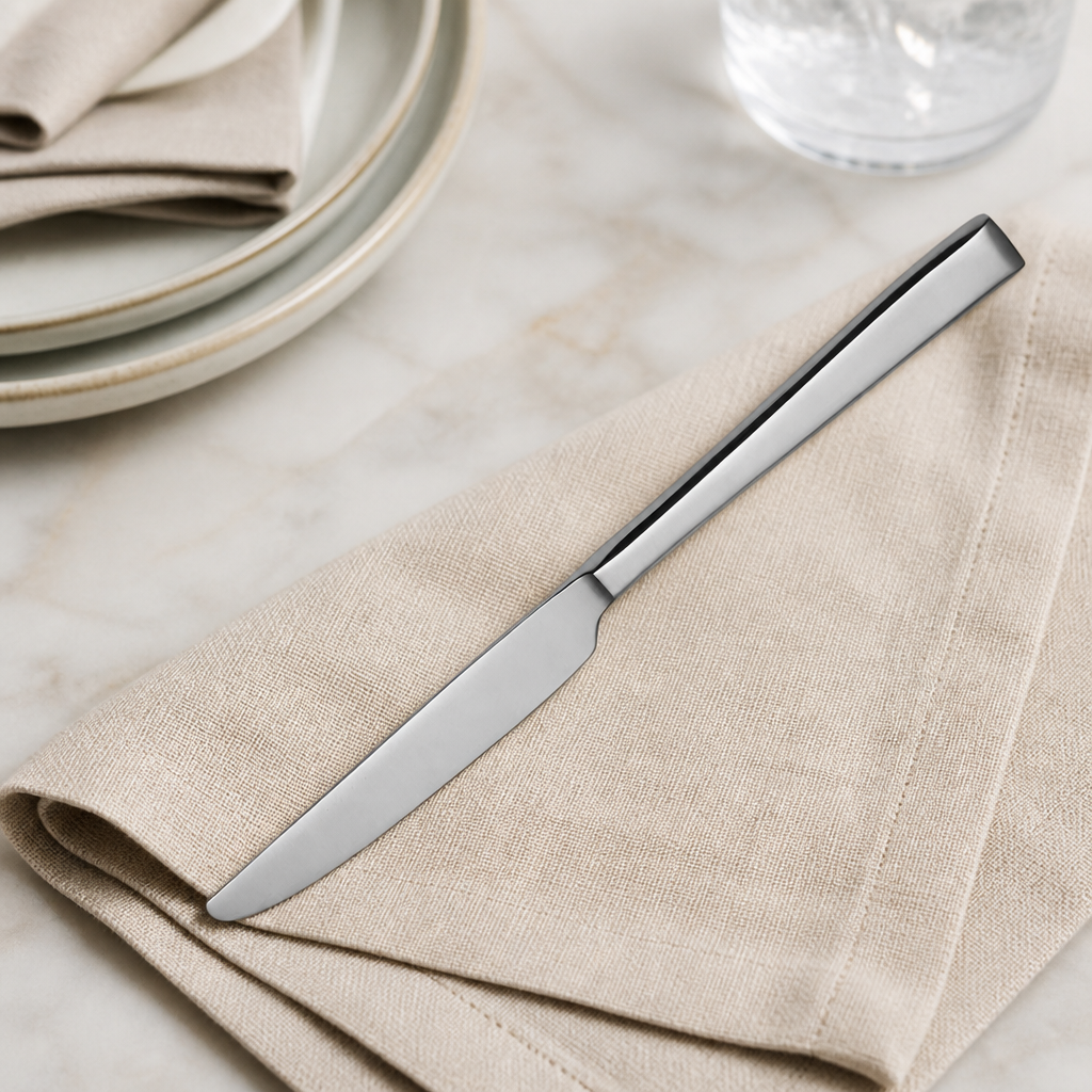 Commercial Table Knife Set - 12 Pack - Stainless Steel Cutlery