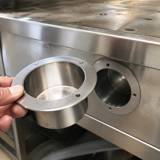 Commercial Charcoal Oven Gas Outlet Replacement Part 120mm High