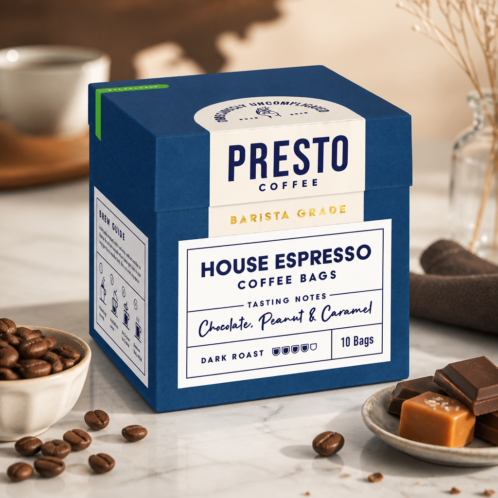 Commercial Espresso Coffee Bags 8g Enveloped 10 Pack